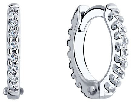 Серьги SOKOLOV 94025998 вес 1.22 г серебро, фианит купить,NaN