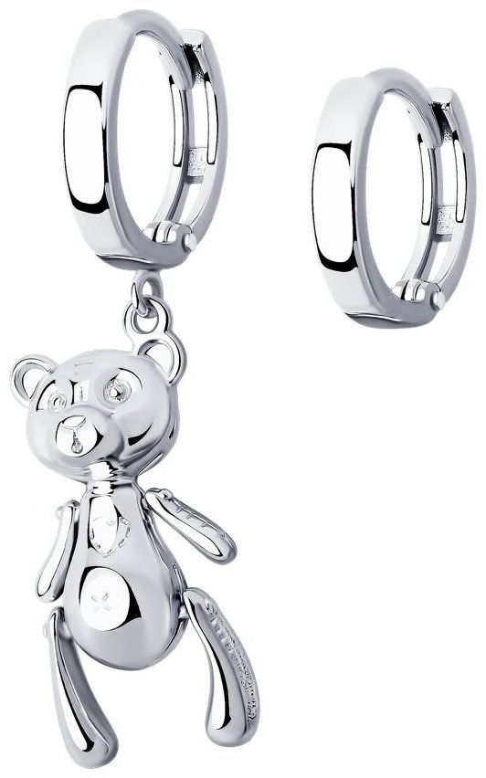 Серьги SOKOLOV 94025725 вес 3.87 г серебро, без вставок купить,NaN