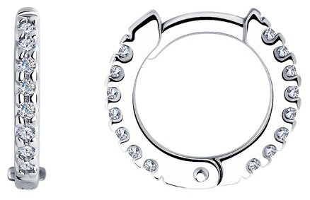 Серьги SOKOLOV 94025998 вес 1.22 г серебро, фианит купить,NaN