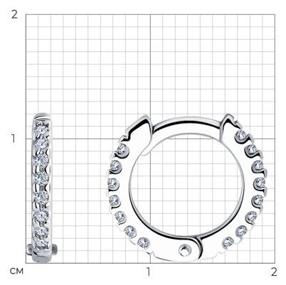 Серьги SOKOLOV 94025998 вес 1.22 г серебро, фианит купить,NaN
