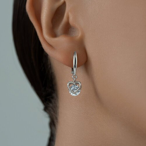 Серьги SOKOLOV 94023432 вес 3.51 г серебро, фианит купить,NaN