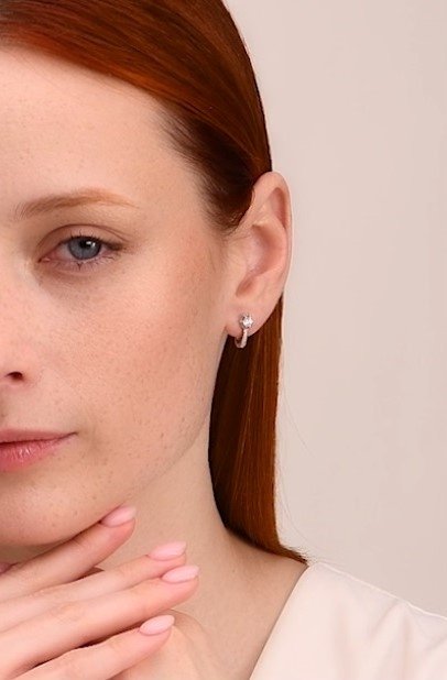 Серьги SOKOLOV 94021479 вес 1.66 г серебро, фианит купить,NaN