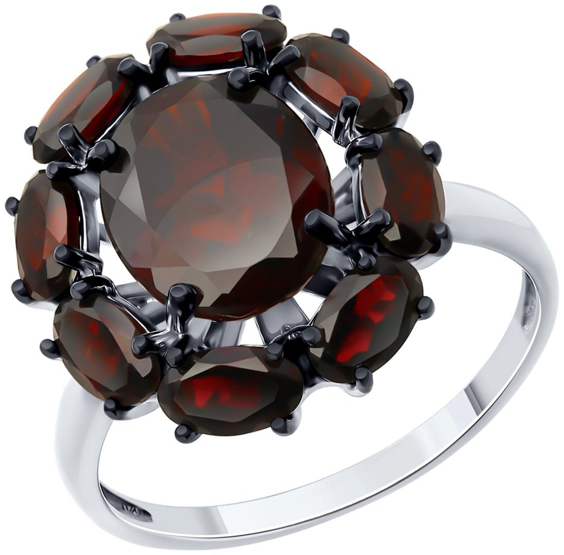 Серьги SOKOLOV 92022753 вес 5.62 г серебро, гранат купить,NaN
