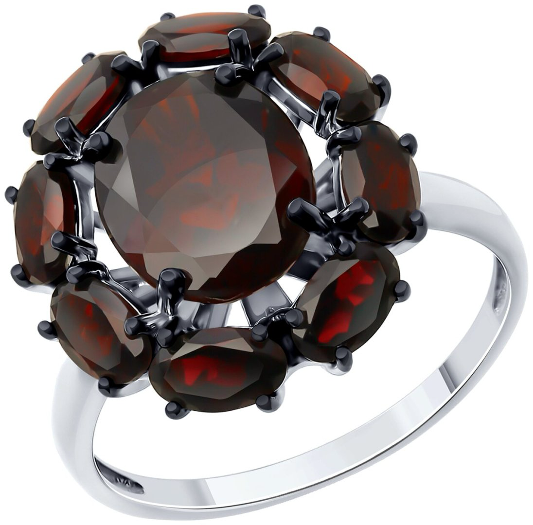 Серьги SOKOLOV 92022753 вес 5.62 г серебро, гранат купить,NaN