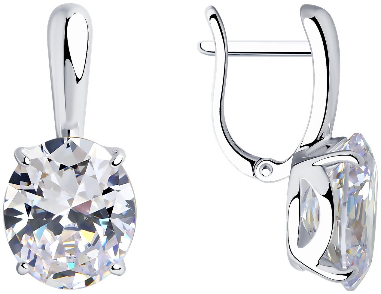 Серьги SOKOLOV 94022275 вес 5.95 г серебро, фианит купить,NaN
