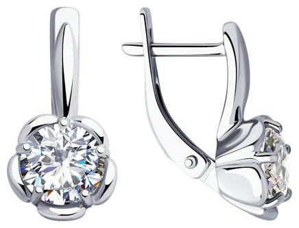 Серьги SOKOLOV 94023457 вес 3.71 г серебро, фианит купить,NaN
