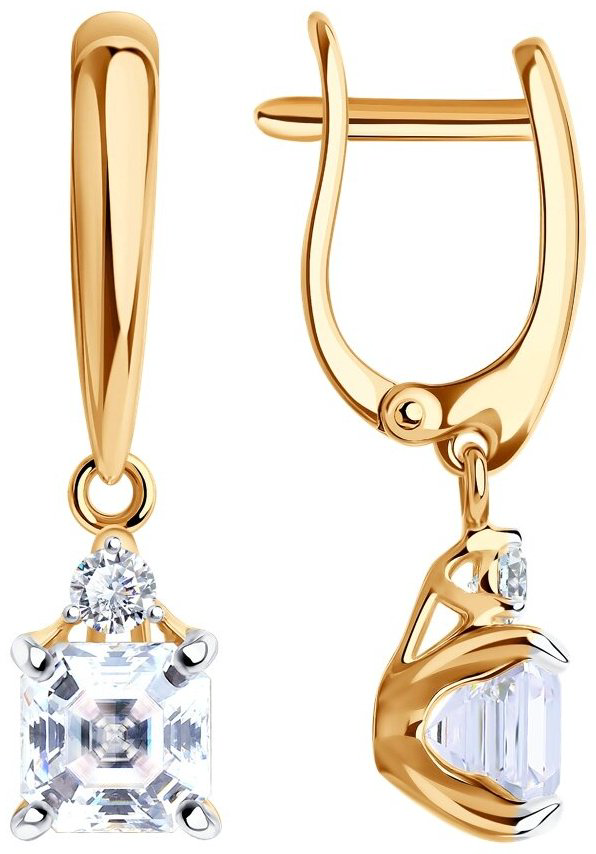 Серьги SOKOLOV 93022384 вес 3.52 г серебро, фианит купить,NaN