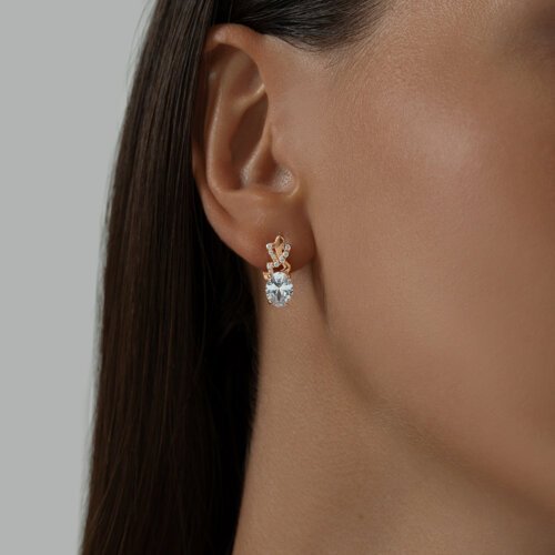 Серьги SOKOLOV 93020119 вес 2.85 г серебро, фианит купить,NaN