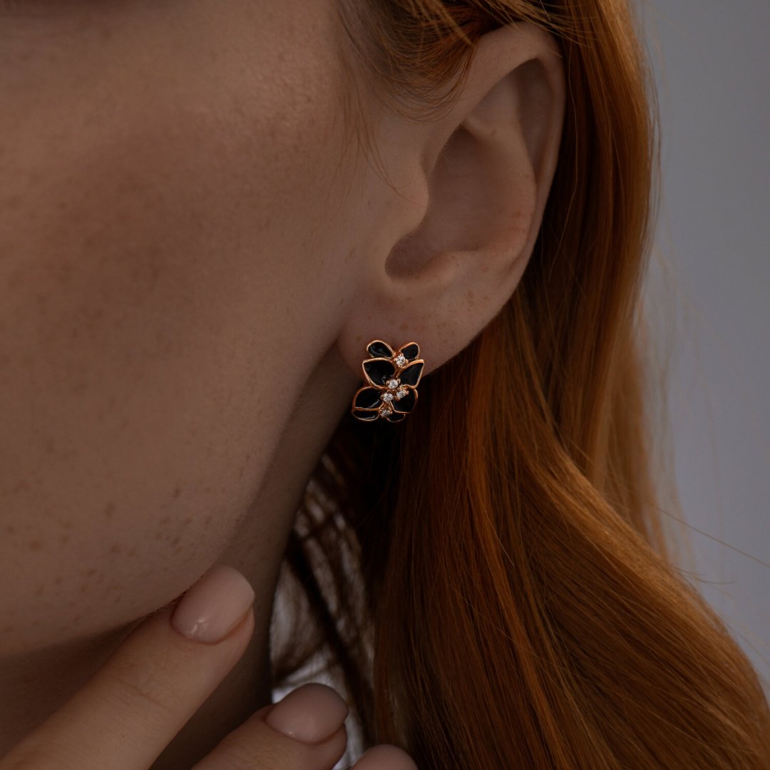Серьги SOKOLOV 93022396 вес 3.99 г серебро, эмаль, фианит купить,NaN