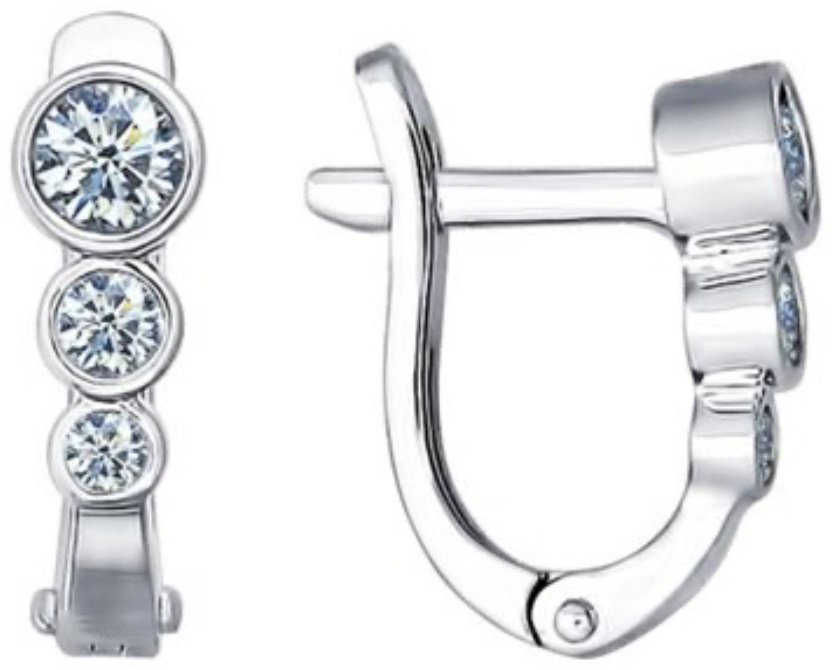 Серьги SOKOLOV 94021525 вес 1.72 г серебро, фианит купить,NaN