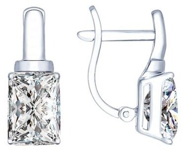 Серьги SOKOLOV 94022276 вес 2.53 г серебро, фианит купить,NaN