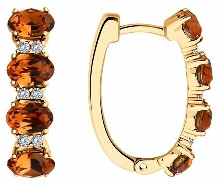 Серьги SOKOLOV 93022420 вес 4.9 г серебро, кристалл Swarovski купить,NaN
