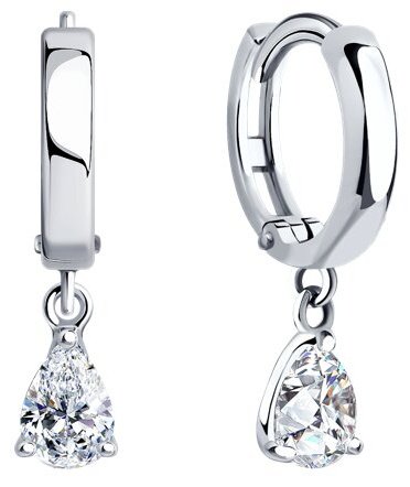 Серьги SOKOLOV 94026024 вес 2.09 г серебро, фианит купить,NaN