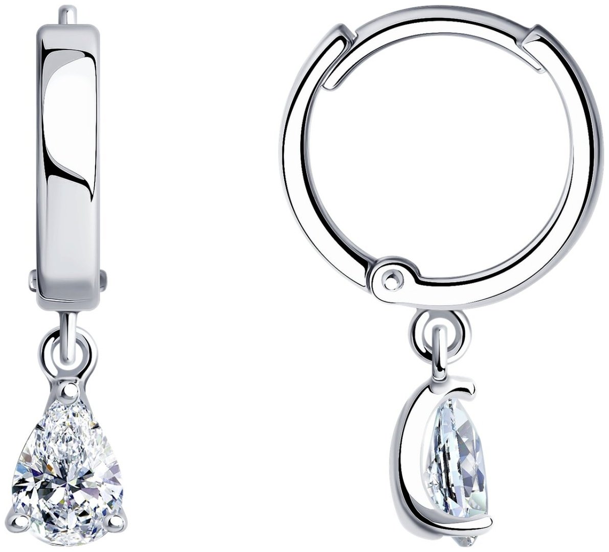 Серьги SOKOLOV 94026024 вес 2.9 г серебро, кристалл Swarovski купить,NaN