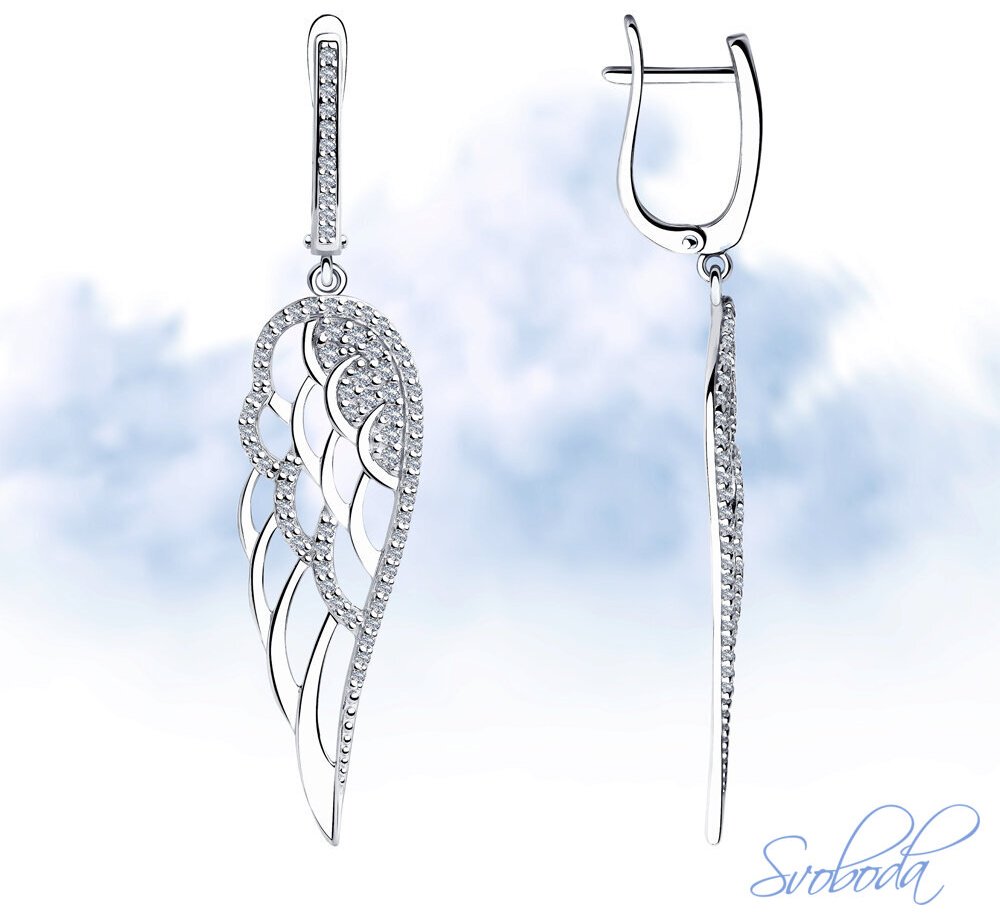 Серьги SOKOLOV 94023493 вес 4.94 г серебро, фианит купить,NaN