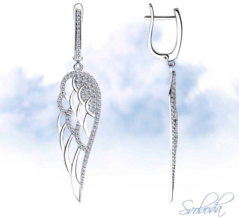 Серьги SOKOLOV 94023493 вес 4.94 г серебро, фианит купить,NaN