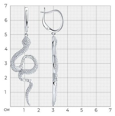 Серьги SOKOLOV 94026025 вес 11.38 г серебро, фианит купить,NaN