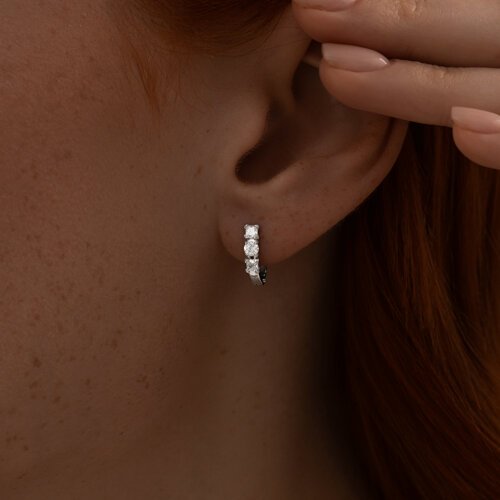 Серьги SOKOLOV 94021704 вес 1.72 г серебро, фианит купить,NaN