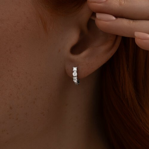 Серьги SOKOLOV 94021704 вес 1.72 г серебро, фианит купить,NaN