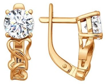 Серьги SOKOLOV 93020367 вес 2.53 г серебро, фианит купить,NaN