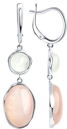 Серьги SOKOLOV 83020293 вес 11.16 г серебро, кварц купить,NaN