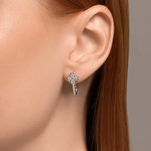 Серьги SOKOLOV 94026605 вес 2.96 г серебро, фианит купить,NaN