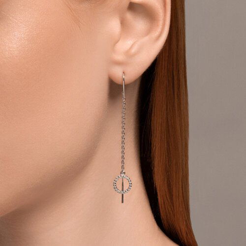 Серьги SOKOLOV 94026609 вес 2.28 г серебро, фианит купить,NaN