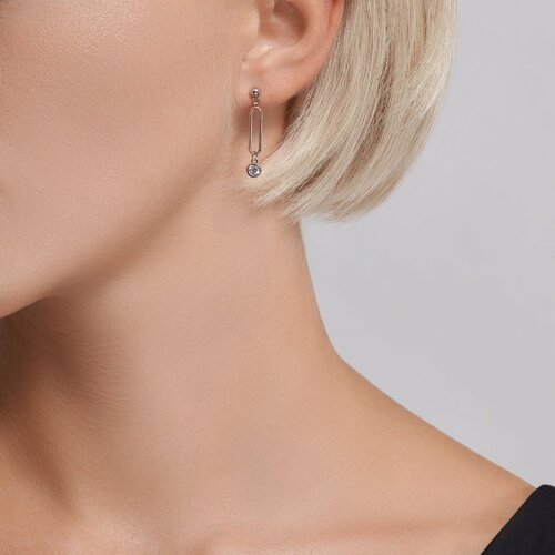 Серьги SOKOLOV 94026040 вес 2.51 г серебро, фианит купить,NaN