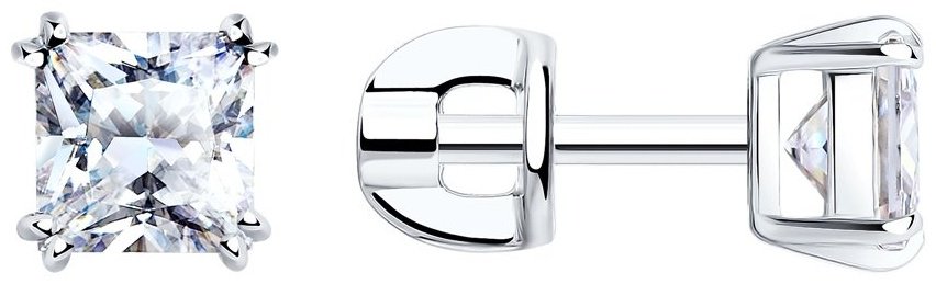 Серьги SOKOLOV 94021725 вес 1.69 г серебро, фианит купить,NaN