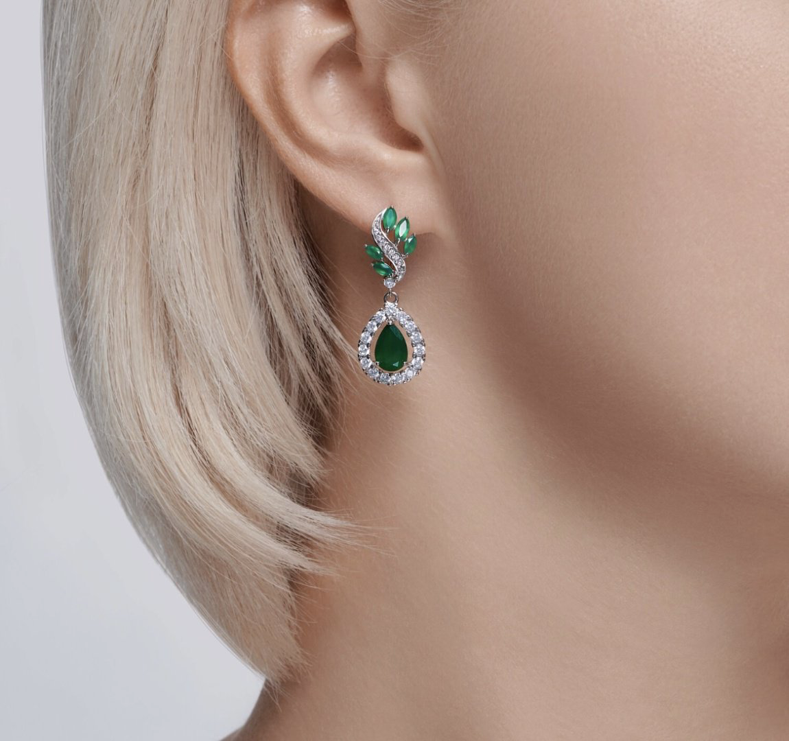 Серьги SOKOLOV 92022840 вес 5.74 г серебро, агат, фианит купить,NaN