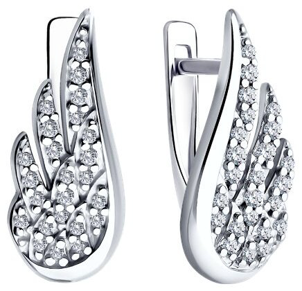 Серьги SOKOLOV 94026611 вес 3.11 г серебро, фианит купить,NaN