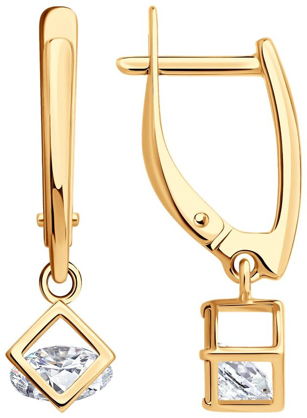 Серьги SOKOLOV 93022461 вес 2.117 г серебро, фианит купить,NaN