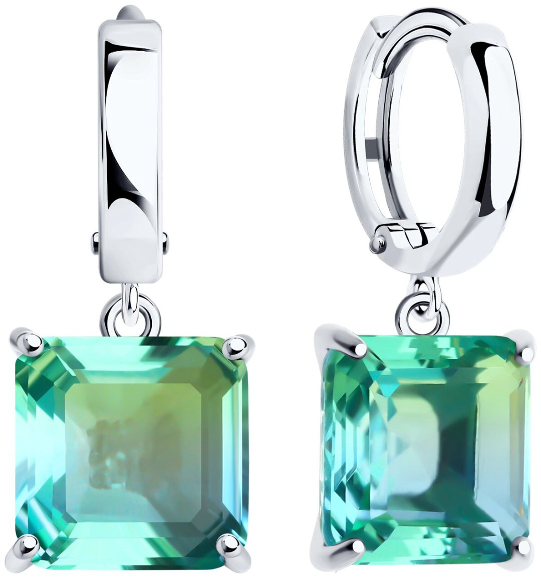 Серьги SOKOLOV 92022846 вес 4.08 г серебро, ситалл купить,NaN