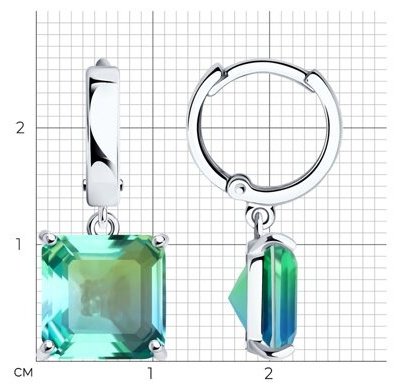 Серьги SOKOLOV 92022846 вес 4.17 г серебро, ситалл купить,NaN