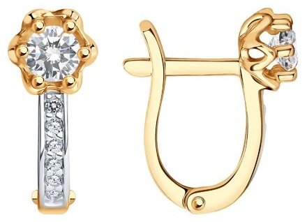 Серьги SOKOLOV 93020535 вес 1.79 г серебро, фианит купить,NaN