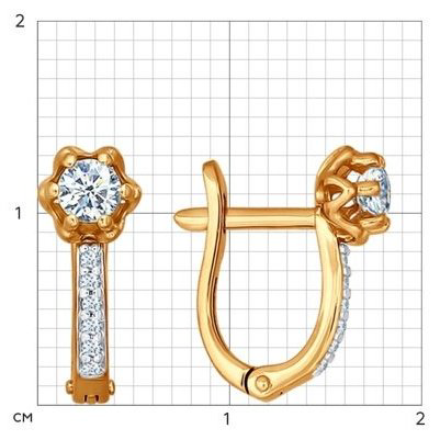 Серьги SOKOLOV 93020535 вес 1.79 г серебро, фианит купить,NaN