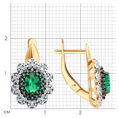 Серьги SOKOLOV 93022462 вес 3.75 г серебро, фианит купить,NaN