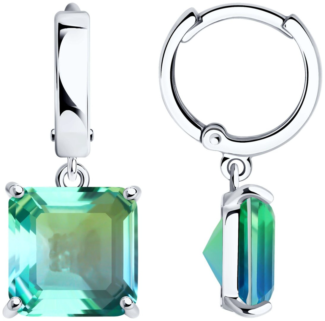 Серьги SOKOLOV 92022846 вес 4.2 г серебро, ситалл купить,NaN