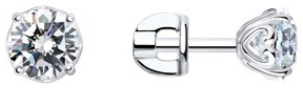 Серьги SOKOLOV 94025221 вес 1.73 г серебро, фианит купить,NaN