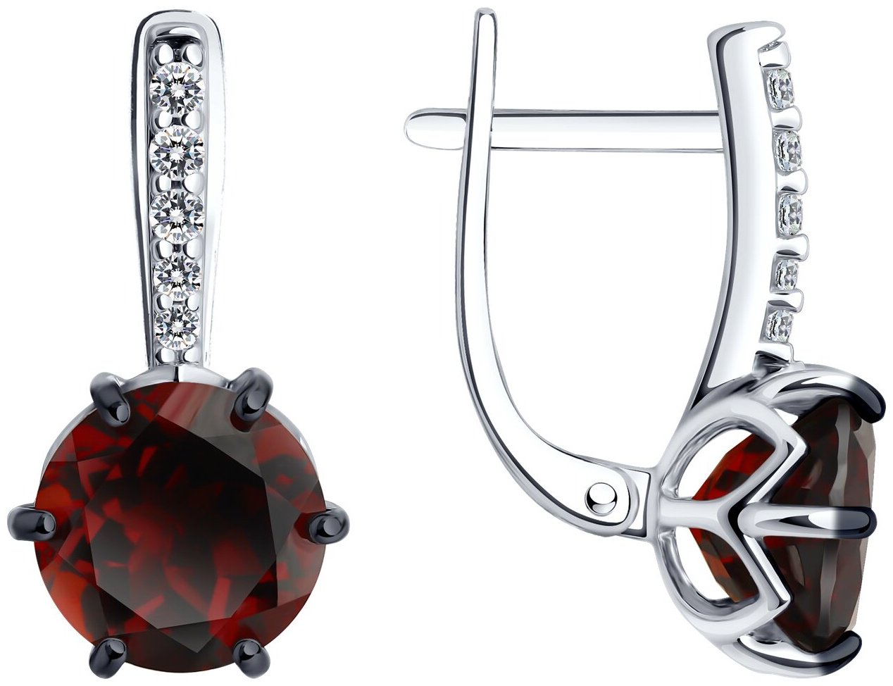 Серьги SOKOLOV 92022849 вес 2.94 г серебро, ситалл, фианит купить,NaN