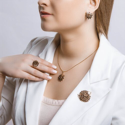 Серьги SOKOLOV 92021579_s вес 4.81 г серебро, раухтопаз купить,NaN