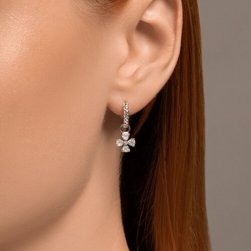 Серьги SOKOLOV 94026618 вес 2.7 г серебро, фианит купить,NaN