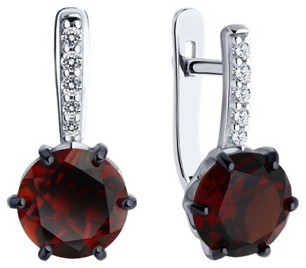 Серьги SOKOLOV 92022849 вес 3.02 г серебро, ситалл, фианит купить,NaN