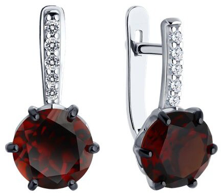 Серьги SOKOLOV 92022849 вес 3.02 г серебро, ситалл, фианит купить,NaN