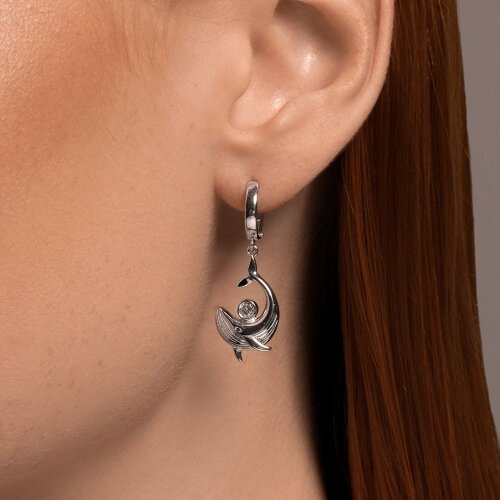 Серьги SOKOLOV 94026629 вес 3.91 г серебро, фианит купить,NaN