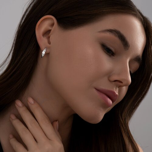 Серьги SOKOLOV 94022384 вес 2.17 г серебро, фианит купить,NaN