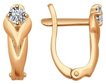 Серьги SOKOLOV 93020640 вес 1.53 г серебро, фианит купить,NaN