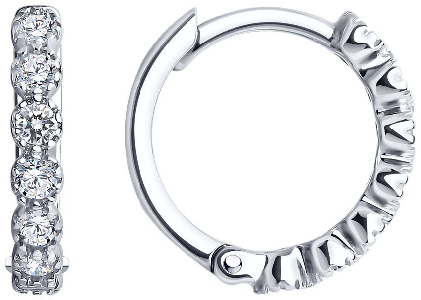 Серьги SOKOLOV 94025858 вес 1.83 г серебро, фианит купить,NaN