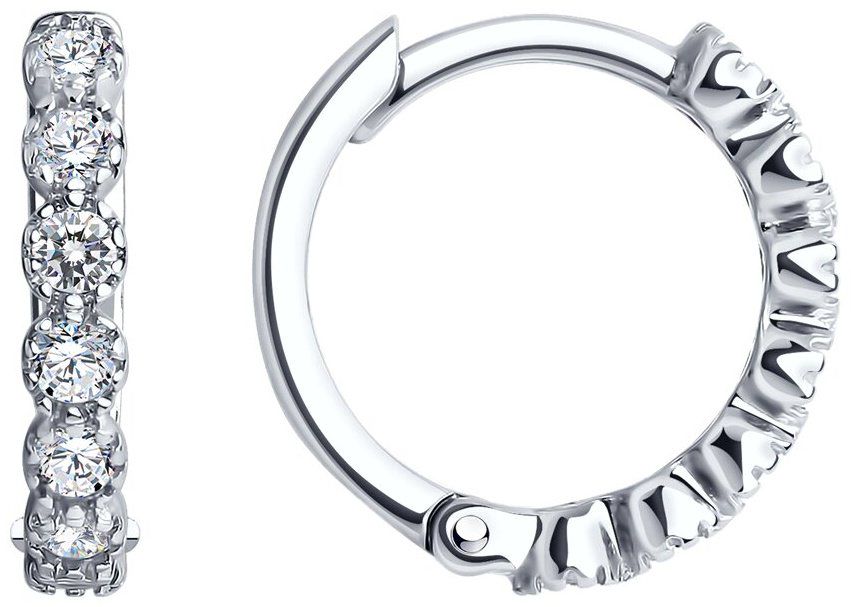 Серьги SOKOLOV 94025858 вес 1.83 г серебро, фианит купить,NaN