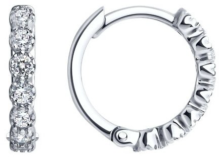 Серьги SOKOLOV 94025858 вес 1.87 г серебро, фианит купить,NaN